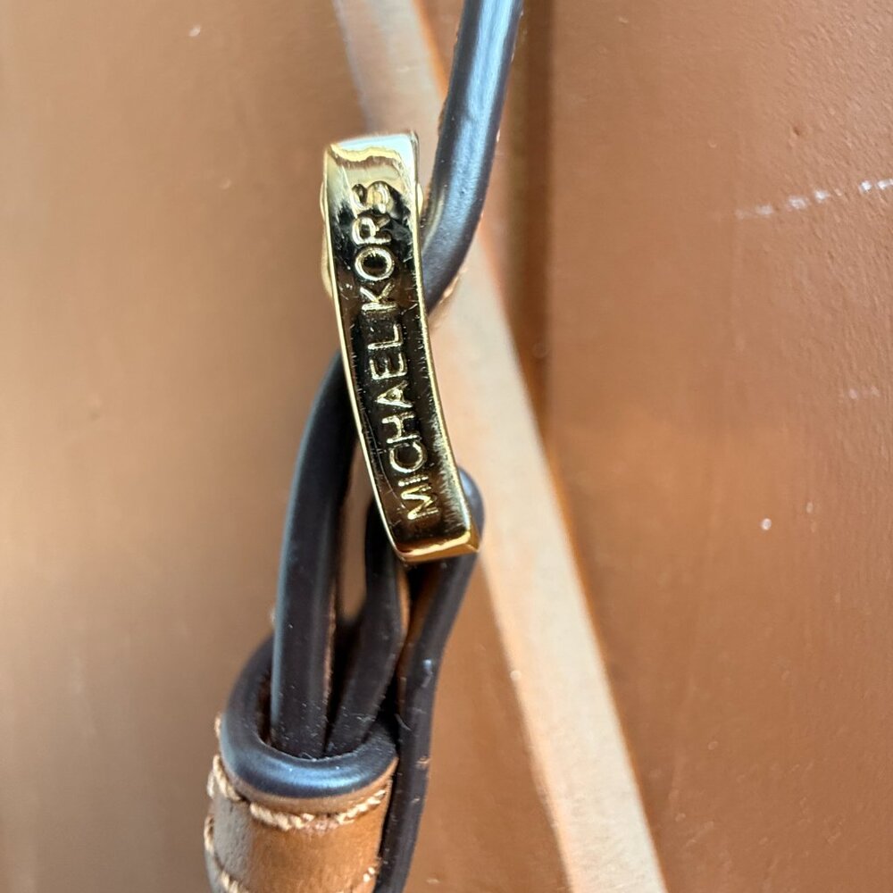 Michael Kors Fulton Flap Crossbody Brown MK Monogram NWOT - Picture 7 of 12